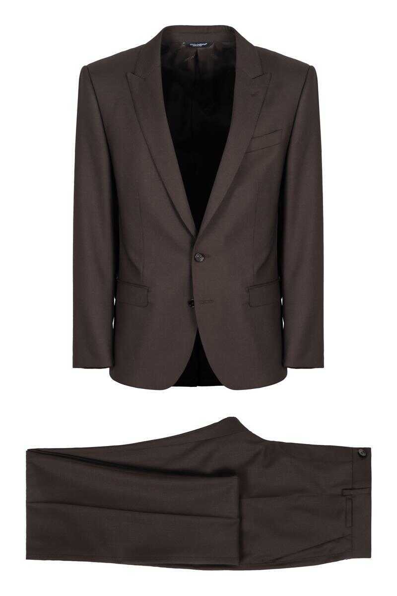 Costume Dolce & Gabbana Dolce & Gabbana Complete In Two Pieces Of Virgin Wool BROWN Barbati (BM 19264632) 2