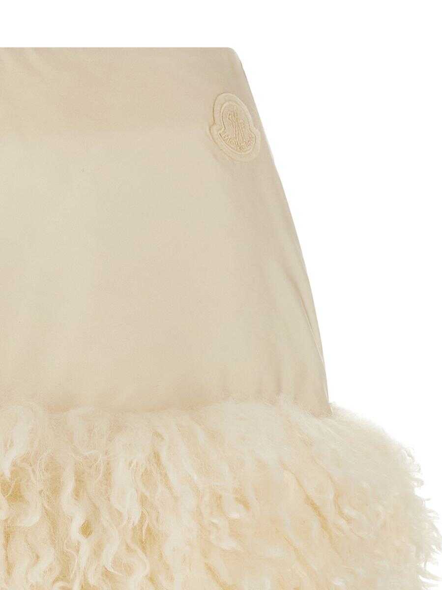 Fuste Moncler Moncler Teddy Insert Skirt WHITE Femei (BM 19264689) 3
