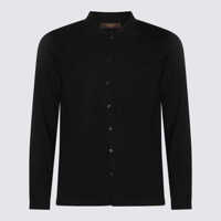 Pulovere Zanone Black Wool Knitwear Barbati