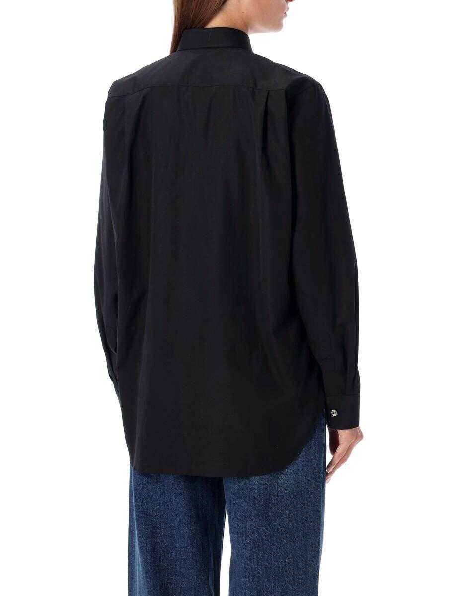 Camasi Comme des Garons Comme Des Garons Play Red Heart Patch Shirt BLACK RED Femei (BM 19265058) 2