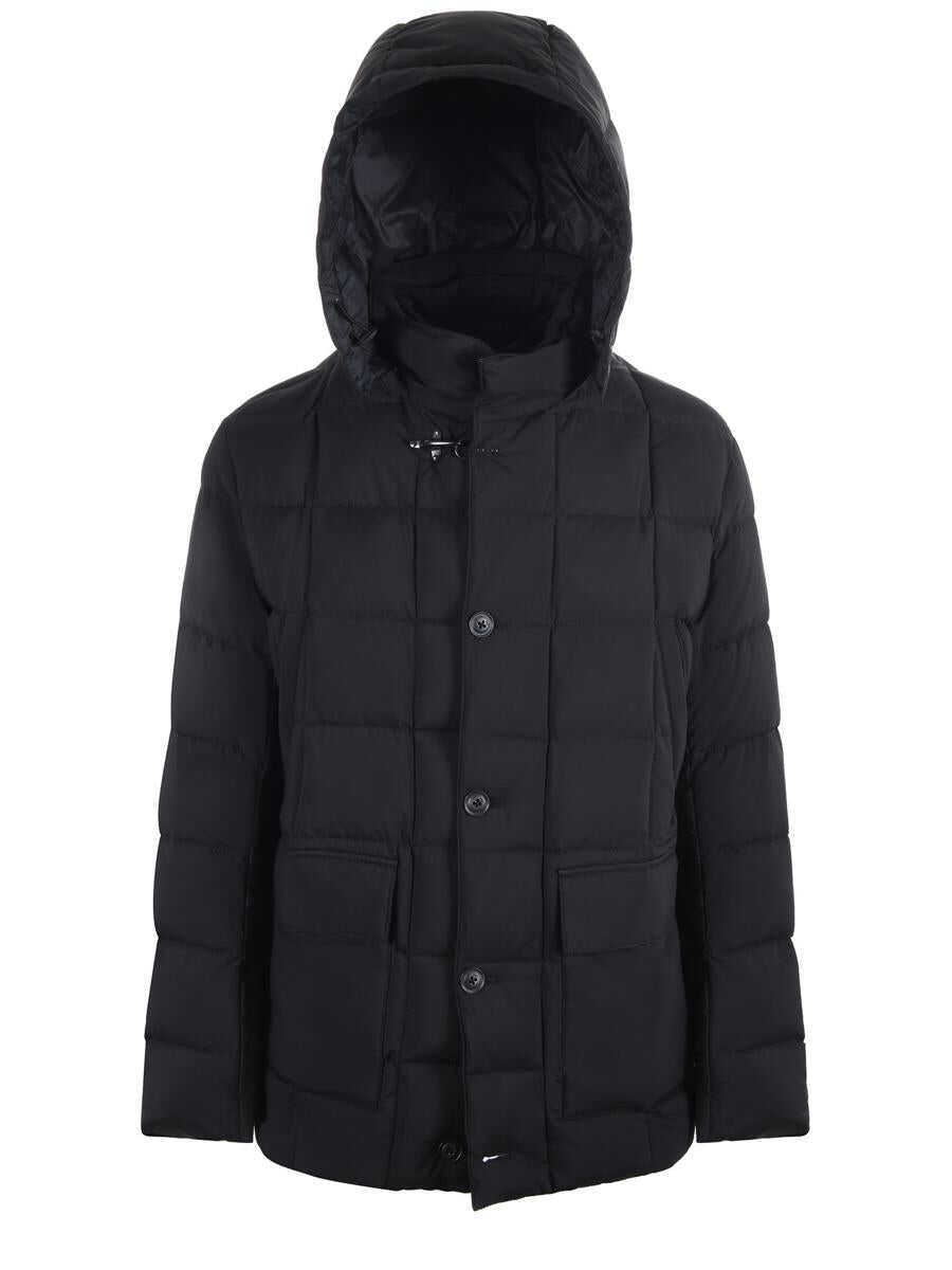 Paltoane Fay Fay  Quilted Nylon Down Jacket Black Barbati (BM 19265133) 2