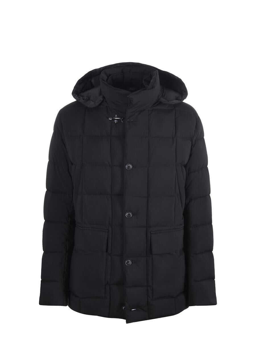 Paltoane Fay Fay  Quilted Nylon Down Jacket Black Barbati (BM 19265133) 1