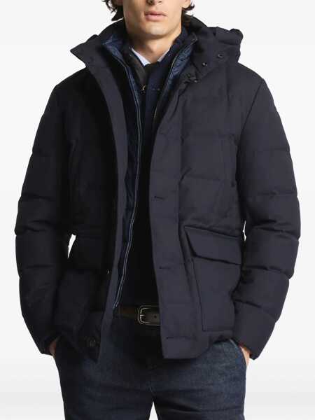 Paltoane Fay Fay  Canvas Down Jacket BLUE Barbati (BM 19265400) 2