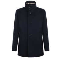 Paltoane Boss  Wool And Cashmere Blend Coat Barbati