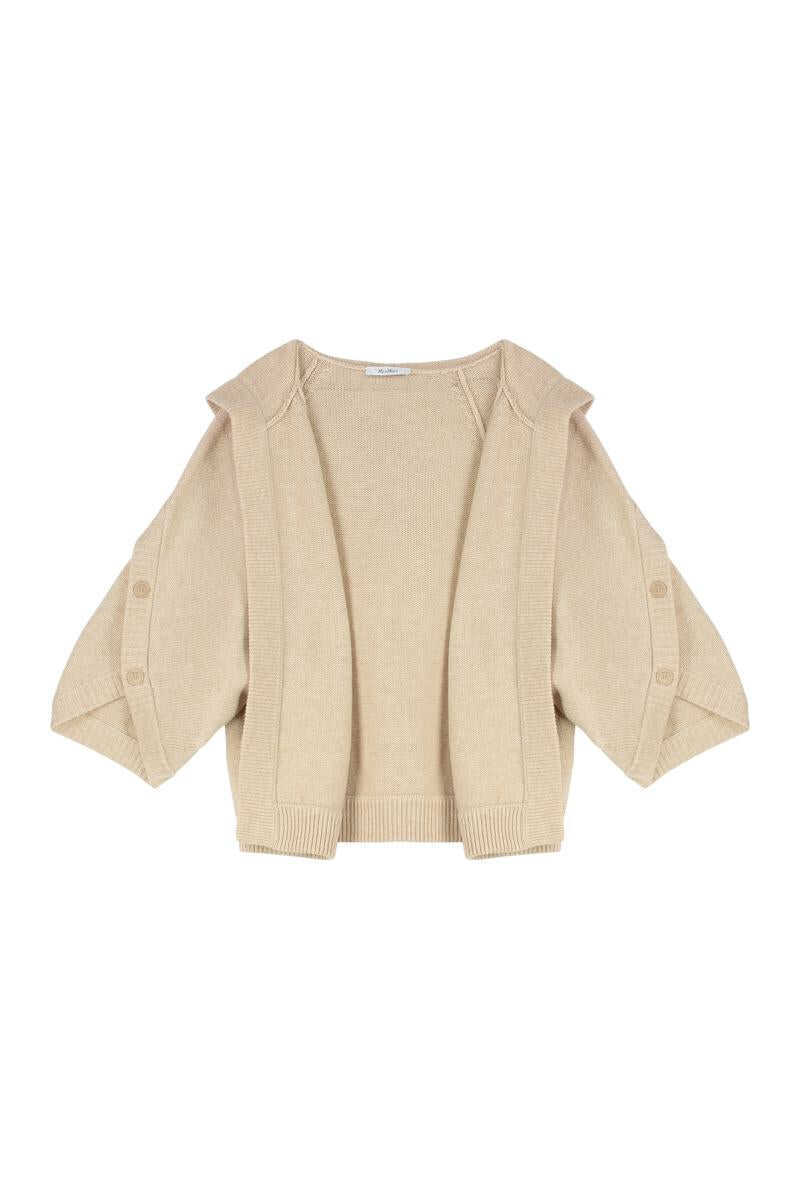 Cardigane Max Mara Max Mara Wool And Cashmere Cardigan Beige Femei (BM 19265589) 1