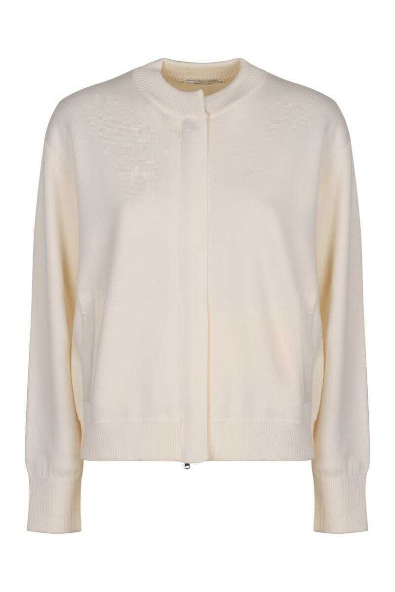 Cardigane Max Mara Max Mara Cardigan In Wool WHITE Femei (BM 19265745) 1