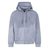 Bluze de trening Marine Serre Marine Greenhouses Sweatshirt Gray Hoodie With All Over Logo Barbati