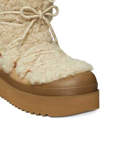 Bocanci Tory Burch Tory Burch Mellow Shearling Boots Beige Femei (BM 19265799) 3
