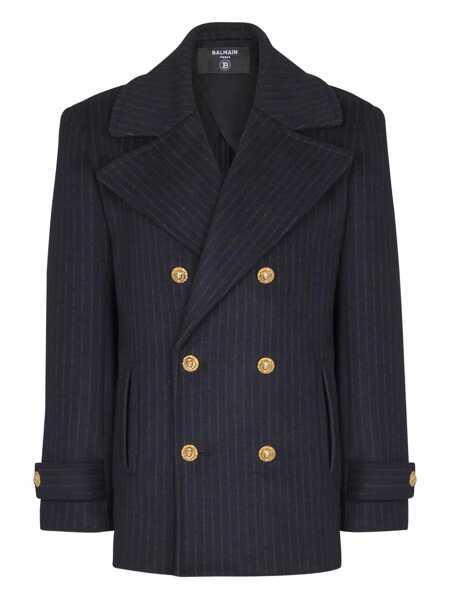 Paltoane Balmain Balmain Coats BLUE Barbati (BM 19265811) 1