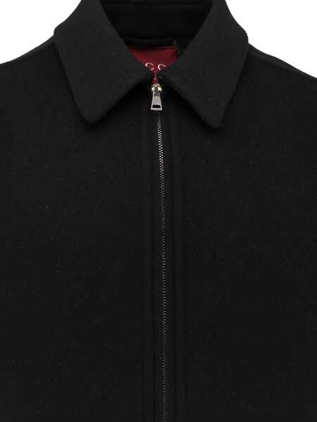 Geci Gucci Gucci Double Wool Jacket Black Barbati (BM 19265859) 3