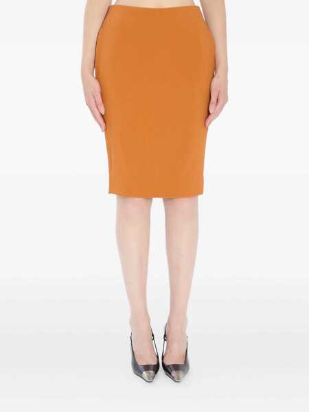 Fuste Saint Laurent Pencil Skirt In Orange ORANGE Femei (BM 19266063) 1