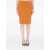 Saint Laurent Pencil Skirt In Orange ORANGE
