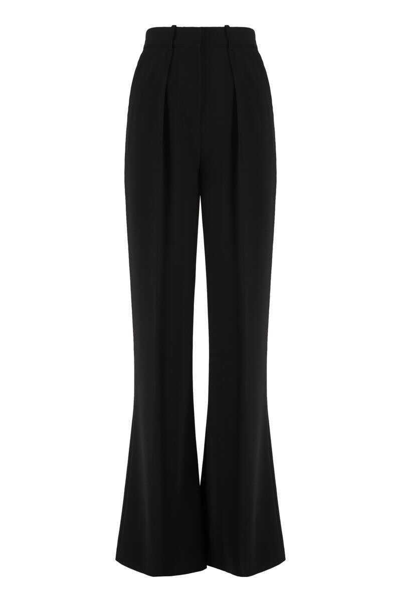 Pantaloni casual Elisabetta Franchi Elisabetta Franchi Crpe Trousers Black Femei (BM 19266195) 1