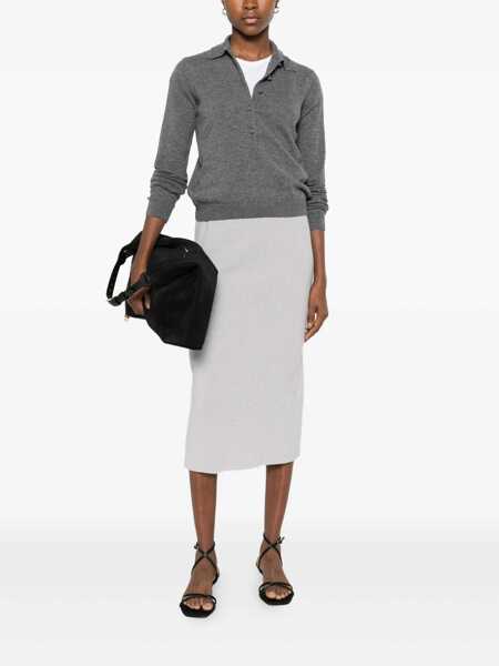 Tricouri Polo Alpha Studio Alpha Studio Grey Polo Shirt GREY Femei (BM 19266219) 2