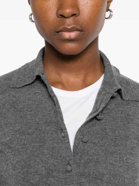 Tricouri Polo Alpha Studio Alpha Studio Grey Polo Shirt GREY Femei (BM 19266219) 5