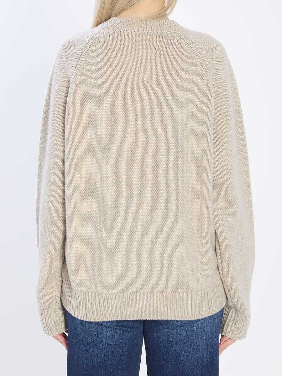 Pulovere Lisa Yang Anine Crew-Neck Sweater Beige Femei (BM 19266531) 4