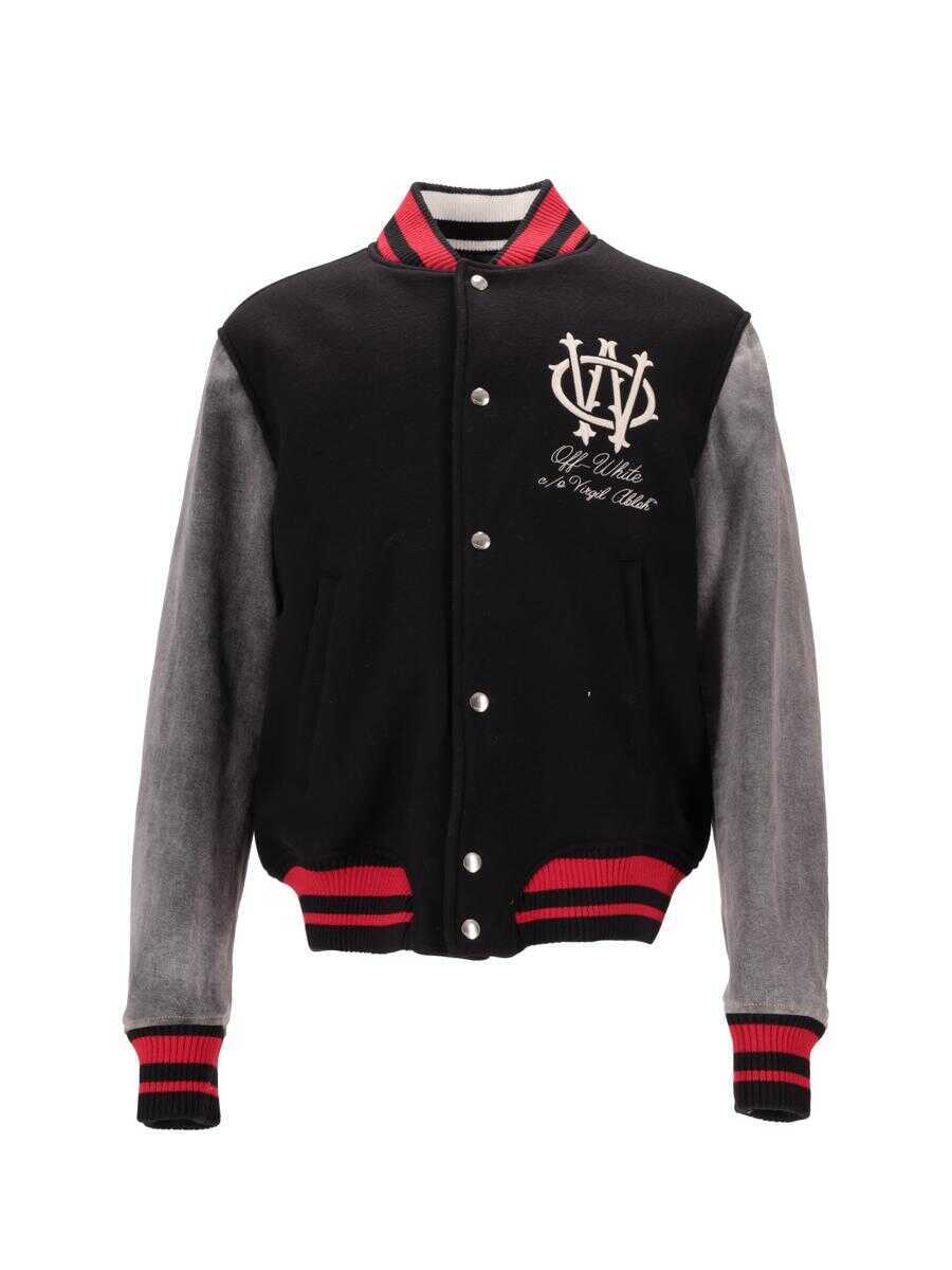 Geci Off-White Off-White Gothic Ow Wool Den Reg Varsit Black/Froz BLACK/FROZEN DEW Barbati (BM 19266540) 1