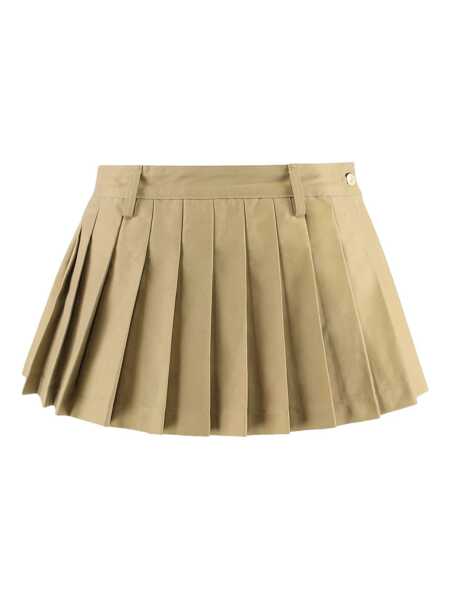 Fuste 7 For All Mankind 7 For All Mankind Skirt In Pleated Twill Beige Femei (BM 19266585) 2