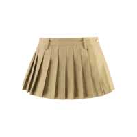 Fuste 7 For All Mankind Dama - Fuste 7 For All Mankind 7 For All Mankind Skirt In Pleated Twill Beige Femei (BM 19266585) - B-mall.ro