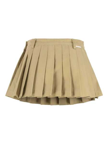 Fuste 7 For All Mankind 7 For All Mankind Skirt In Pleated Twill Beige Femei (BM 19266585) 1