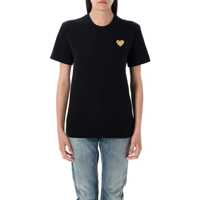Tricouri Comme Des Garçons Play Golden Heart Patch T-Shirt Femei