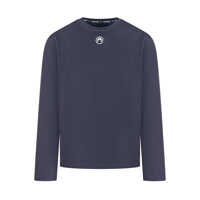 Topuri Marine Serre Marine Serre Long-Sleeved Blue Jersey With Logo Barbati