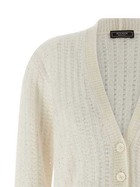 Pulovere Peserico Peserico Tricot Cardigan WHITE Femei (BM 19266876) 3