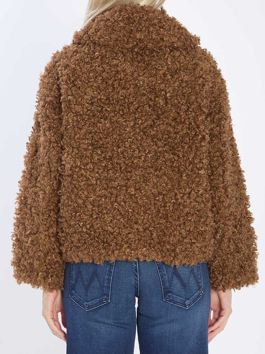 Geci JAKKE Traci Jacket BROWN Femei (BM 19266960) 4