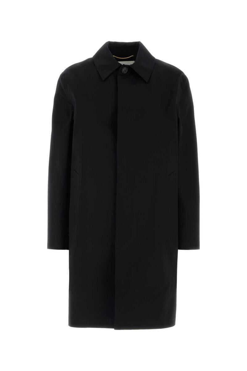 Paltoane Saint Laurent Saint Laurent Coats Black Femei (BM 19267014) 1