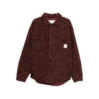 Camasi Emporio Armani Overshirt In Mixed Wool Bouclé Barbati