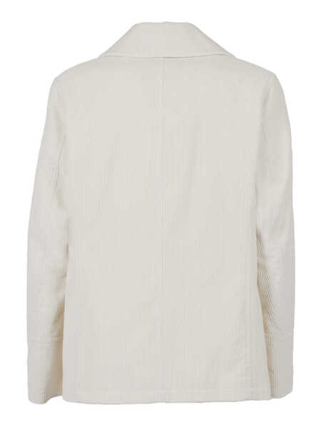 Paltoane SEALUP AMALFI VELVET PEACOAT, BRASS BUTTONS, HAND-EMBROIDERED ANCHOR ON THE CUFF White Barbati (BM 19267146) 2