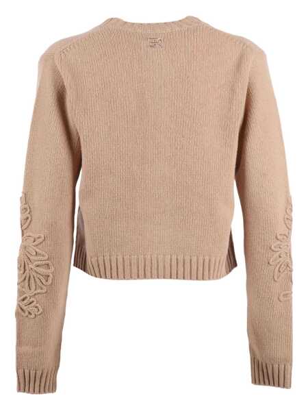 Cardigane Ermanno Scervino CARDIGAN Beige Femei (BM 19267233) 2