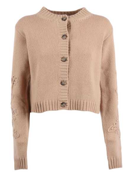 Cardigane Ermanno Scervino CARDIGAN Beige Femei (BM 19267233) 1