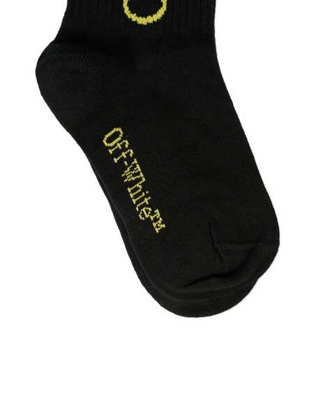 Sosete Off-White BOOKISH STRPES LONG SOCKS BLACK - YELLOW Black   Baieti (BM 19267386) 2