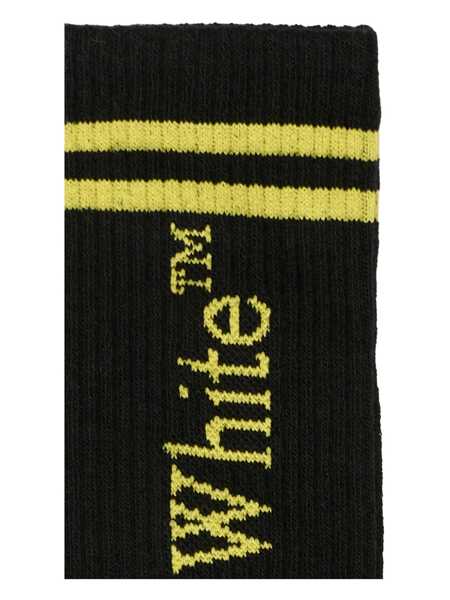 Sosete Off-White BOOKISH STRPES LONG SOCKS BLACK - YELLOW Black   Baieti (BM 19267386) 3