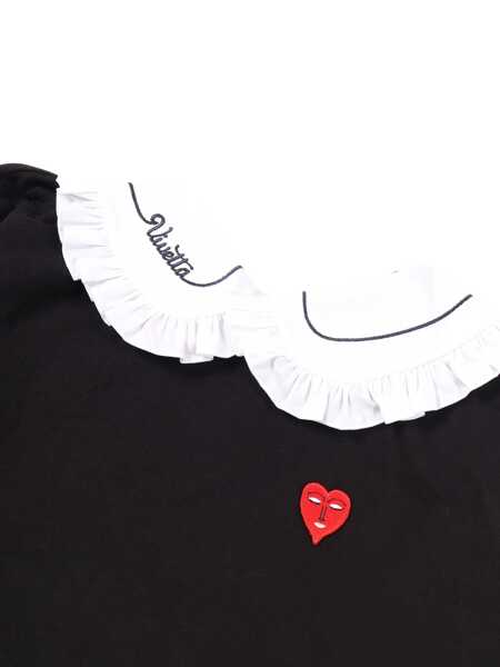 Bluze de trening Vivetta BLACK SWEATSHIRT WITH DETACHABLE COLLAR Black   Fete (BM 19267455) 3