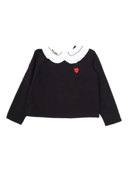 Bluze de trening Vivetta BLACK SWEATSHIRT WITH DETACHABLE COLLAR Black   Fete (BM 19267455) 1