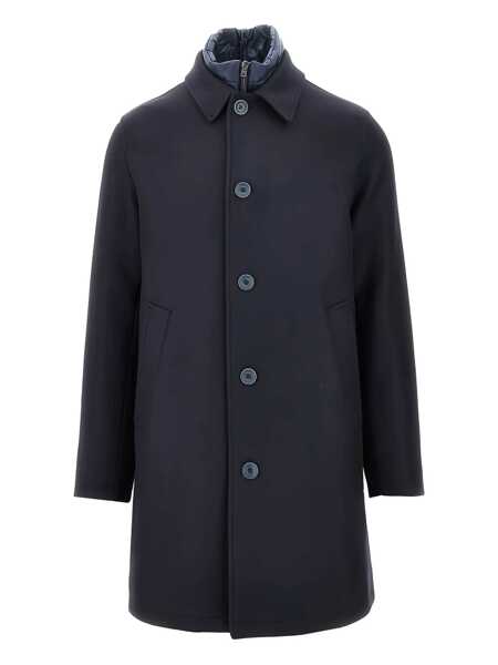 Paltoane Herno Herno Wool Coat BLUE Barbati (BM 19267512) 1