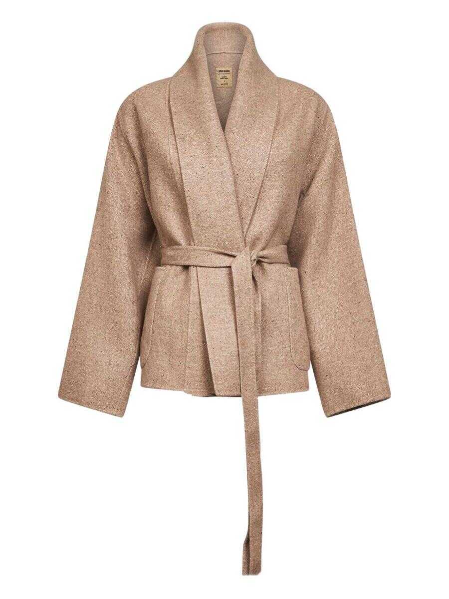 Geci UMA WANG Uma Wang Wool Blend Jacket Beige Femei (BM 19267773) 1