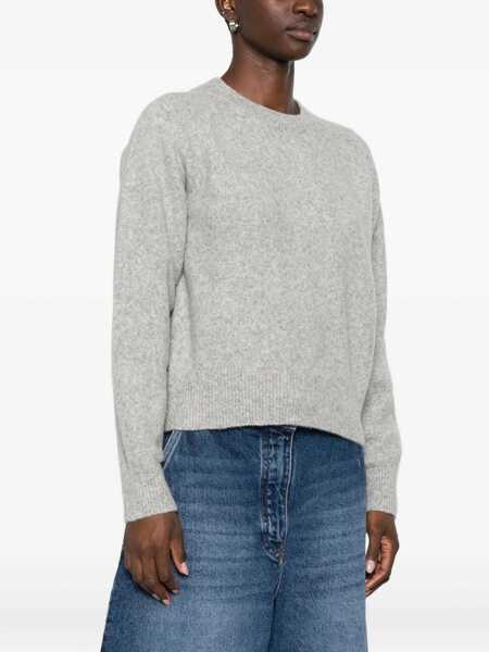 Pulovere DUNST Dunst Wool Crewneck Sweater LIGHT GREY Femei (BM 19267776) 3