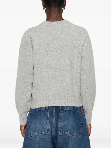 Pulovere DUNST Dunst Wool Crewneck Sweater LIGHT GREY Femei (BM 19267776) 4