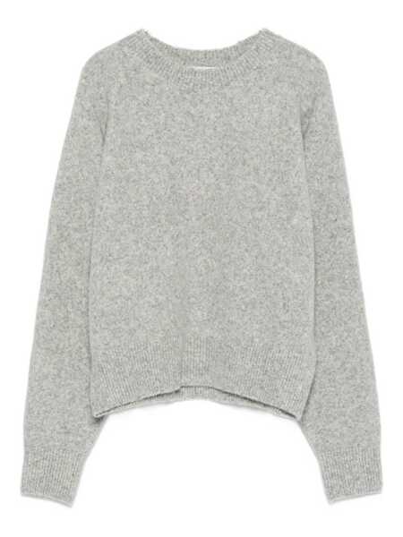 Pulovere DUNST Dunst Wool Crewneck Sweater LIGHT GREY Femei (BM 19267776) 1