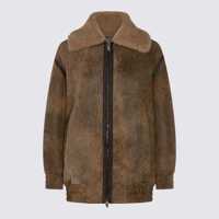 Geci Salvatore Santoro Camel Leather Jacket Femei