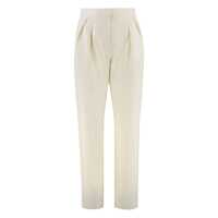 Pantaloni casual Max Mara Dede Carrot-Fit Cotton Trousers Femei