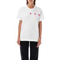 Tricouri Comme Des Garçons Play Three Hearts T-Shirt Femei