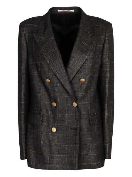 Sacouri Tagliatore Tagliatore Double-Breasted Jacket In Mixed Wool Black Femei (BM 19268067) 1