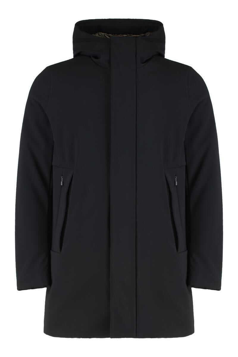 Geci Rrd RRD Eskimo Jacket In Technical Fabric With Hood Black Barbati (BM 19268073) 1