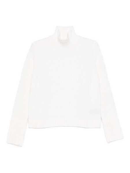 Pulovere TABARONI CASHMERE Tabaroni Cashmere White Long-Sleeved Sweater WHITE Femei (BM 19268199) 1