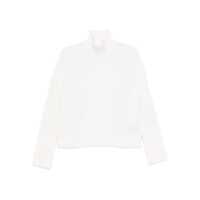 Pulovere Tabaroni Cashmere White Long-Sleeved Sweater Femei