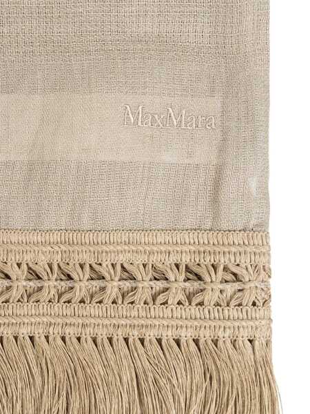 Esarfe Max Mara Max Mara Grammo Linen Scarf Beige Femei (BM 19268259) 3